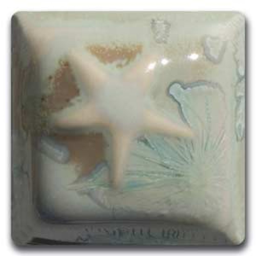 Translucent Mint Crystal Blossom Mid-Range Glaze